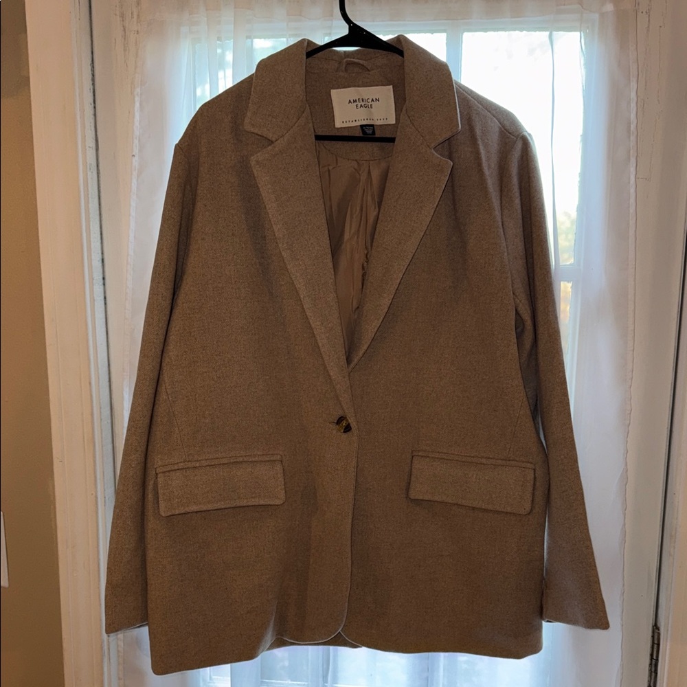 American Eagle Outfitters Women's Classic Brown Blazer